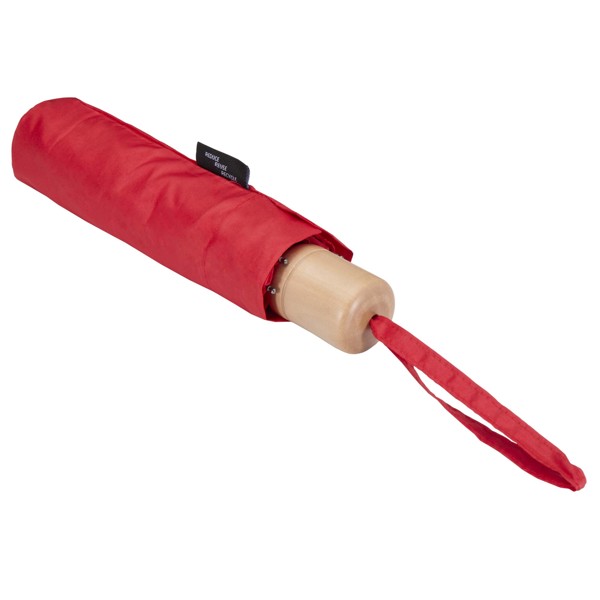 Ombrello pieghevole in PET riciclato da 21" Dane - Rosso