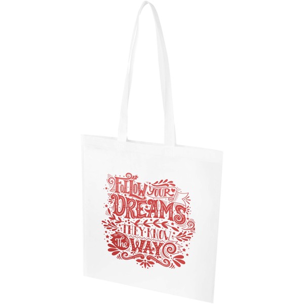 Sac shopping convention EcoSeal de 6 L non tissé en matériaux recyclés certifiés GRS - Blanc