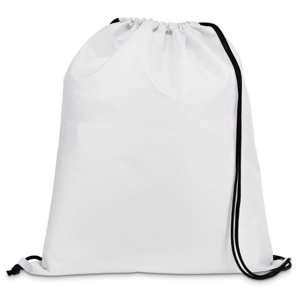 CARNABY. 210D drawstring backpack - White