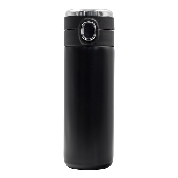 420 ml Bounce thermal mug with thermometer - Black