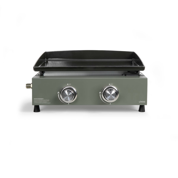Plancha gaz 2 brûleurs