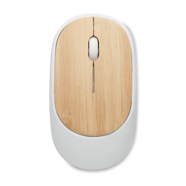 Curvy Bam wireless mouse, bamboo,recycled ABS