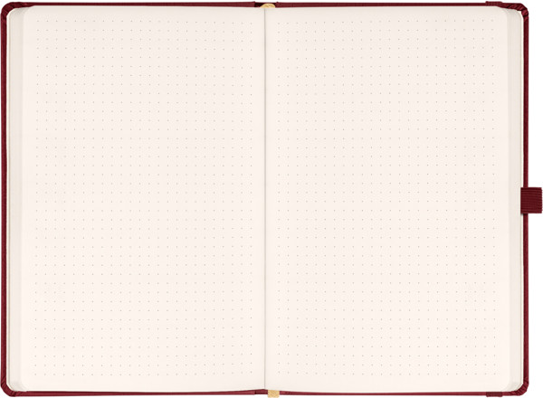 Notique Notes Balacron, Bordó, Tečkovaný, 15 x 21 cm