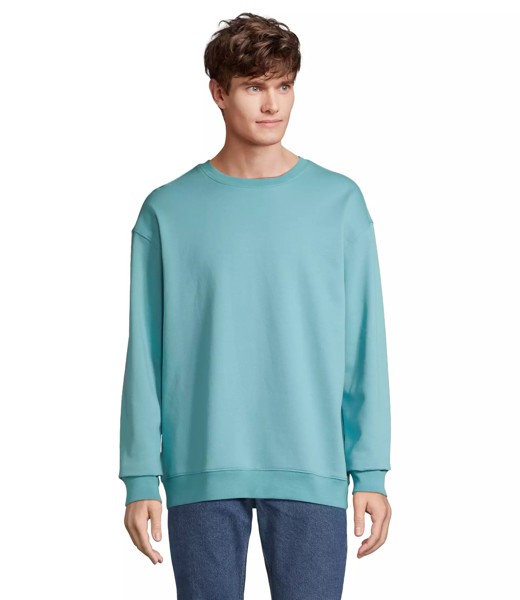 Sweatshirt Unisexo gola redonda - Azul-turquesa claro 
