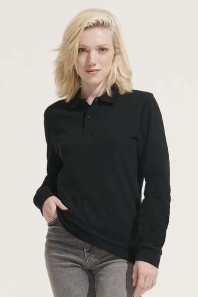 Sol's Planet Lsl - Unisex Long Sleeve Polo Shirt - White / 3XL