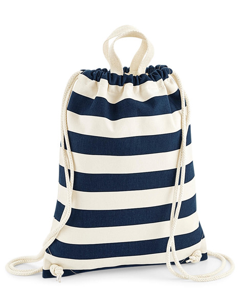 Nautical Gymsac - Natural / Navy / ONE SIZE