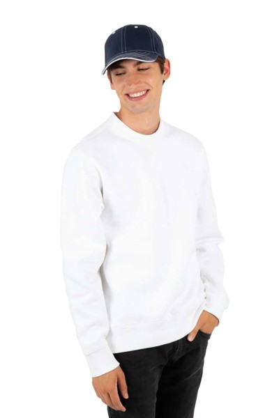 6 Panels Fashion Cap - White / Navy