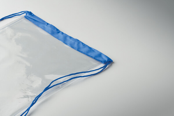 Sac à cordon transparent Usee - Bleu Royal