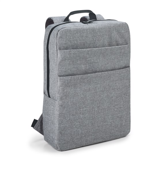 GRAPHS BPACK. 15'6" Laptop backpack in 600D - Light Grey