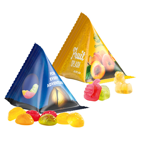 Želé gumy Tetrahedronová fólia - Biela / Trolli Premium Little Bears, mixed colors