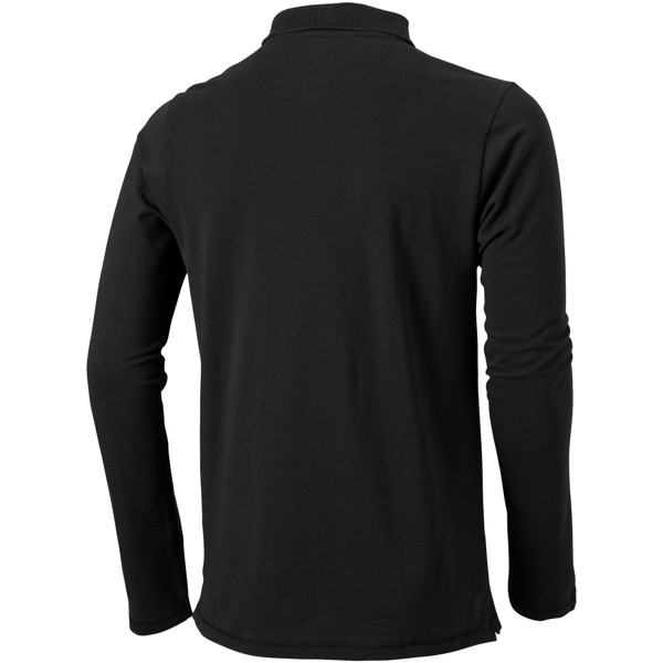Polo manches longues homme Oakville - Noir / S