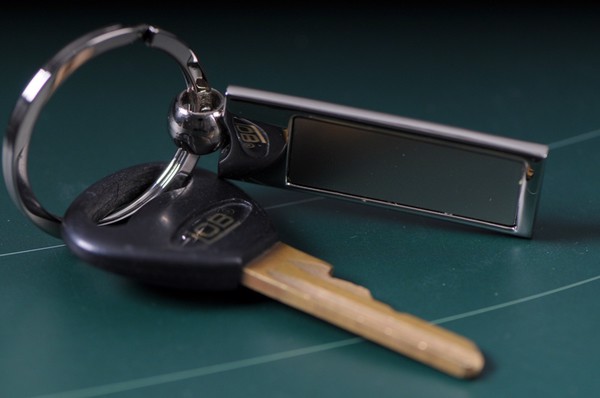 Legend metal keyring