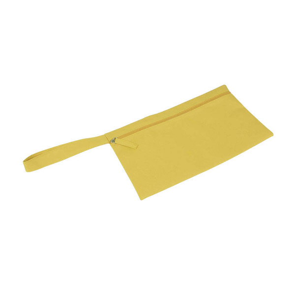 Χαρτοφύλακας από πολυεστέρα με κλείσιμο με φερμουάρ και λαβή - Yellow