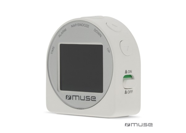 M-09 C | Muse Travel Alarm Clock - White