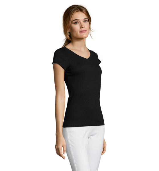 MOON DONNA T-SHIRT 150g - Nero ProfondoM