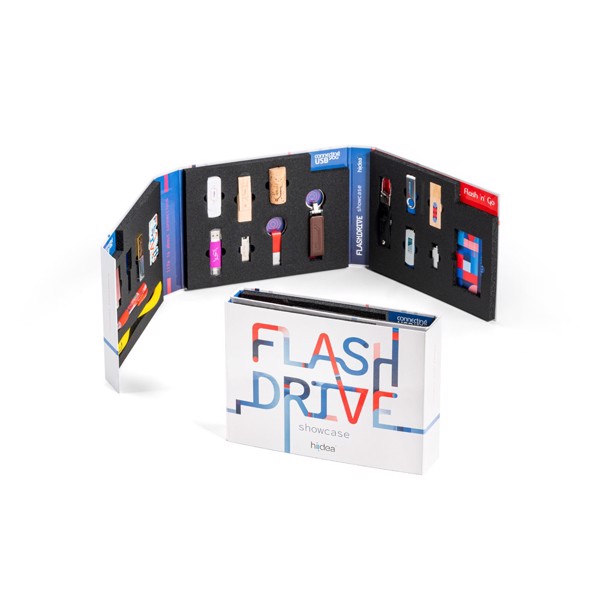 FLASH DRIVE SHOWCASE. Showcase med USB nøgler