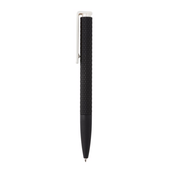 Stylo X7 finition gomme - Noir / Blanc