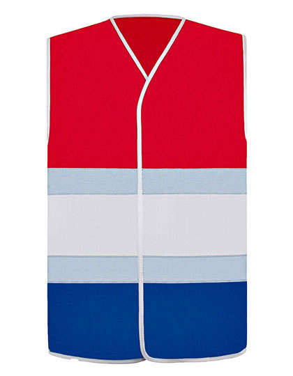 National Safety Vest - Red / White / Blue / L/XL
