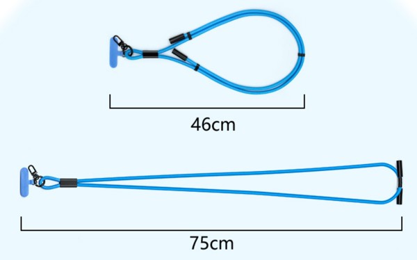 Rychlonabíjecí datový kabel s lanyardem UC062 - WHITE