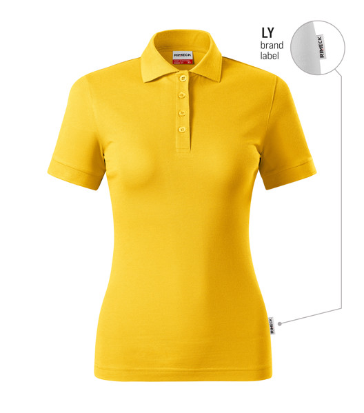 Polokošile Dámská Rimeck® Resist Heavy Polo - Žlutá 04 (Brand Label) / 2XL
