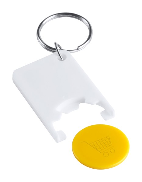 Trolley Coin Keyring Zabax - Yellow