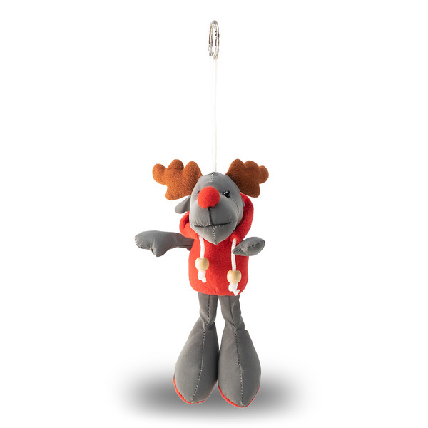 Reindeer reflecive keyring