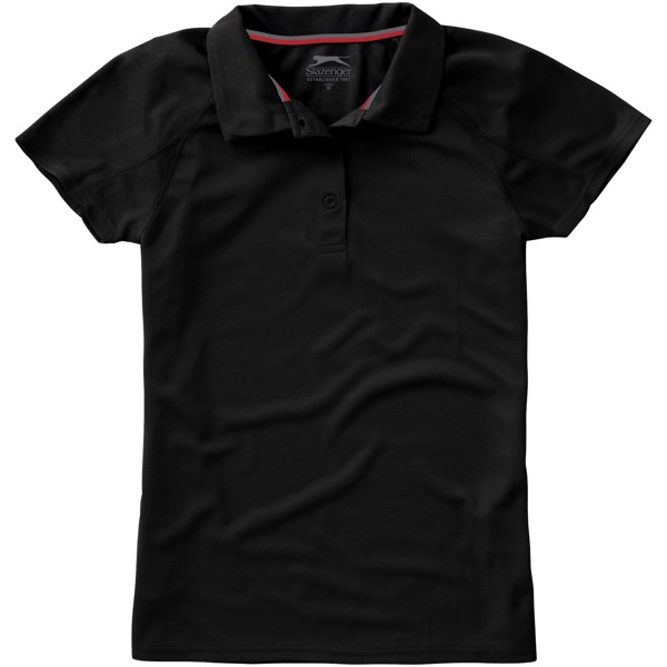 Game short sleeve women's cool fit polo - Solid Black / XXL