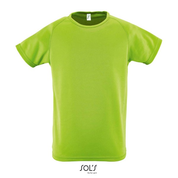 Sol's Sporty Kids' - Raglan-Sleeved T-Shirt - Apple Green / 10A