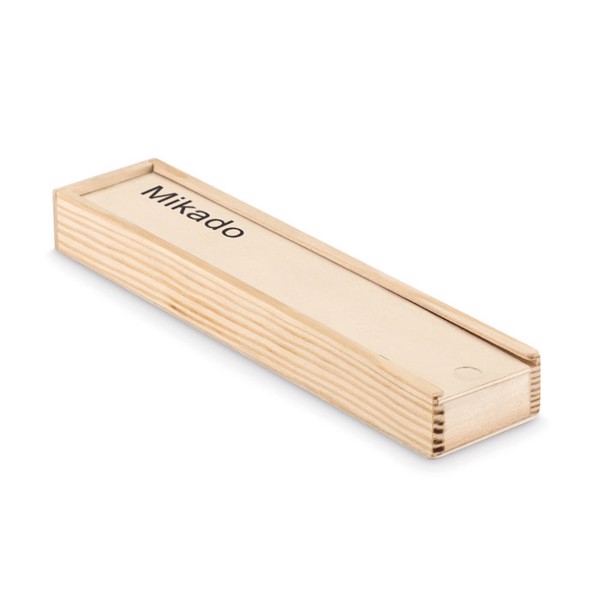 Mini Mikado set, bamboo, 190 mm box