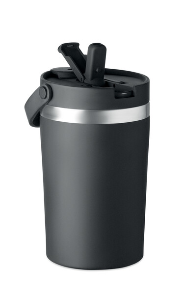 Dvojstenný pohár 350 ml Cozycup - Čierna