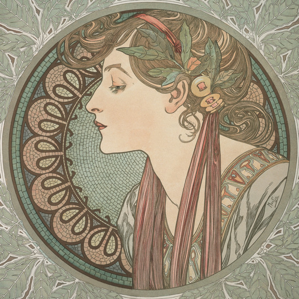 Notique Poznámkový Kalendář Alfons Mucha 2027, 30 x 30 cm - Východní