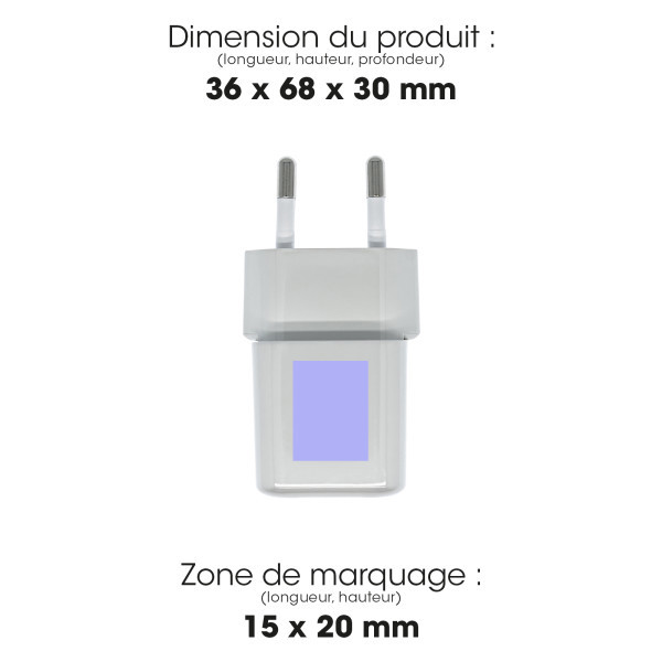 NANO - PRISE SECTEUR BLANCHE 30W SUPERGAN ORIGINE FRANCE GARANTIE