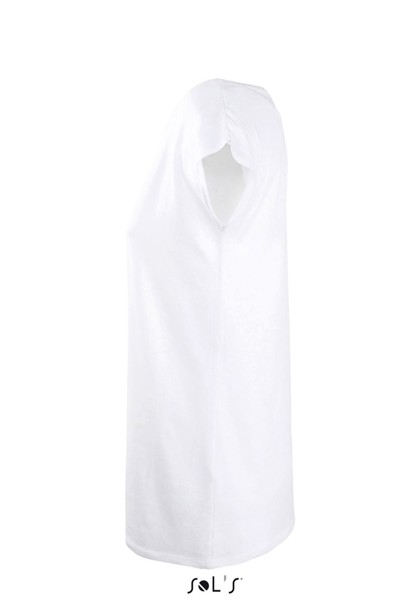 Sol's Marylin - Γυναικείο κοντομάνικο μακρύ μπλουζάκι Κιμονό - White / 2XL