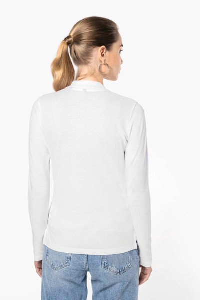 Ženska polo majica dugih rukava od pikea - Light Royal Plava / M