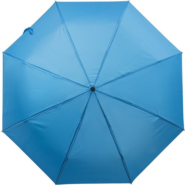 RPET manual umbrella, foldable - blue