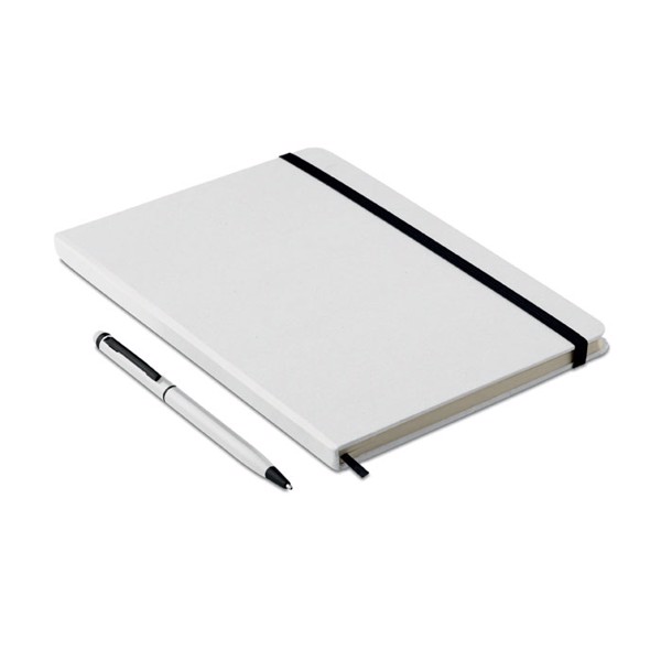 A5 notebook w/stylus 72 lined Neilo Set - White