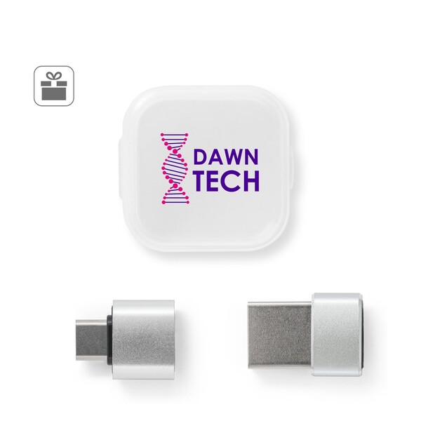 MINSKY. Set od 2 aluminijska USB-A / USB-C adaptera