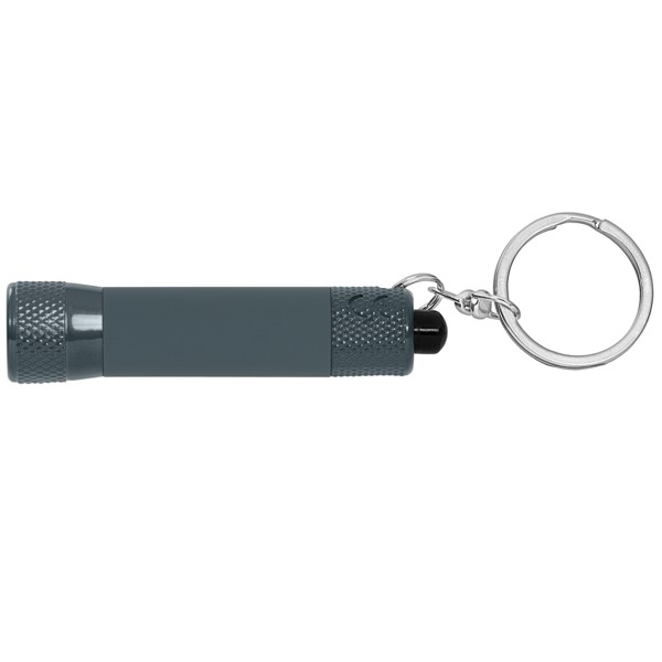 Chroma Softy Monochrome Métallique Porte-clés lampe de poche à 3 LED - Bleu acier / Colourjet