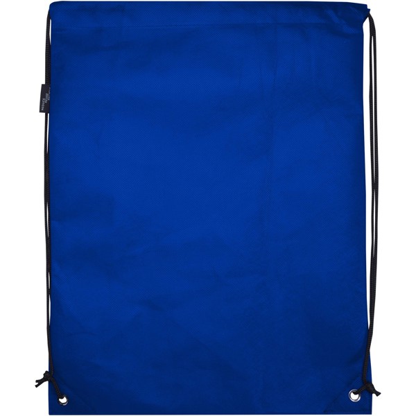 Sac à dos avec cordon Evergreen non tissé recyclé GRS de 5L - Bleu royal