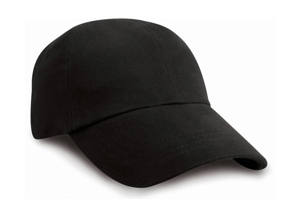 Junior Brushed Cotton Cap - Black / ONE SIZE