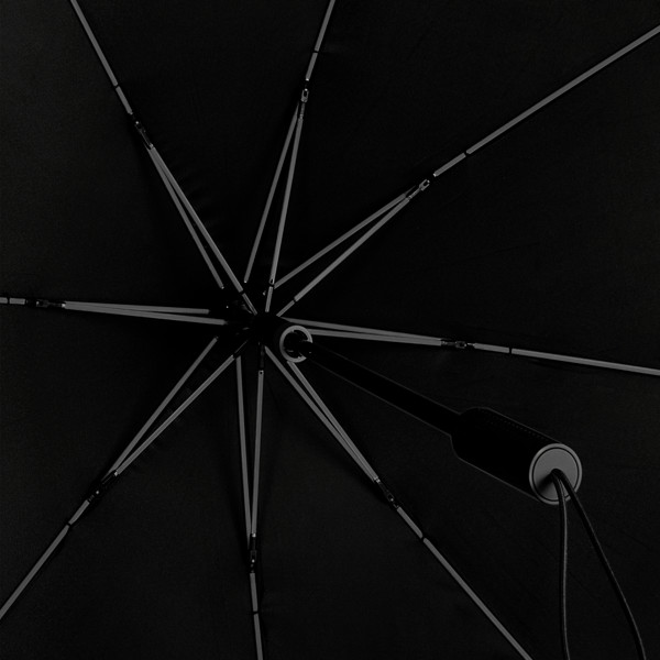 STORMaxi - Parapluie tempte arodynamique - Manuel - Impermable au vent -  92 cm - Noir / Gris