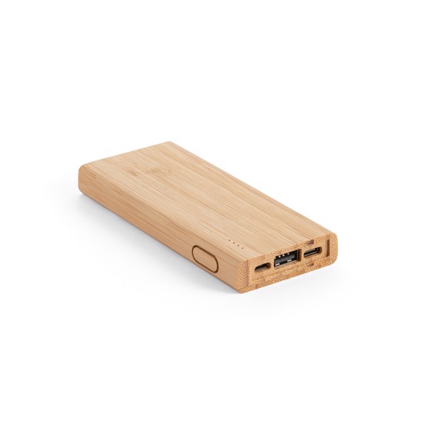 PS - KOHN. 5.000 mAh capacity portable bamboo battery