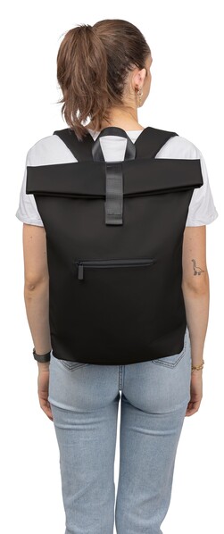 Recycled PU backpack Naiya - Black