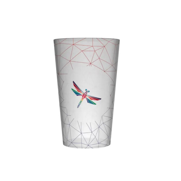 Ecocup, gobelet personnalisé 25cl Quadri Rouge