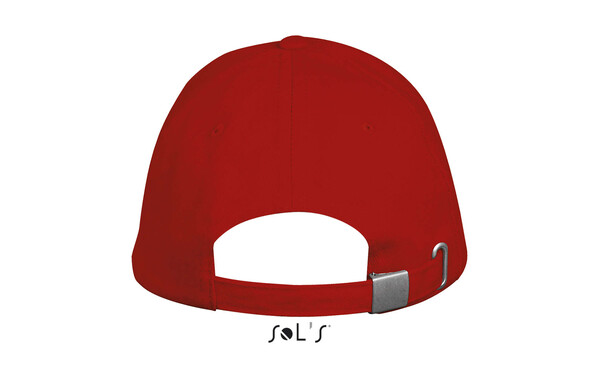 LONG BEACH FIVE PANEL CAP - CzerwonyM