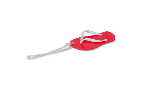 Bagagelabel slipper - Rood
