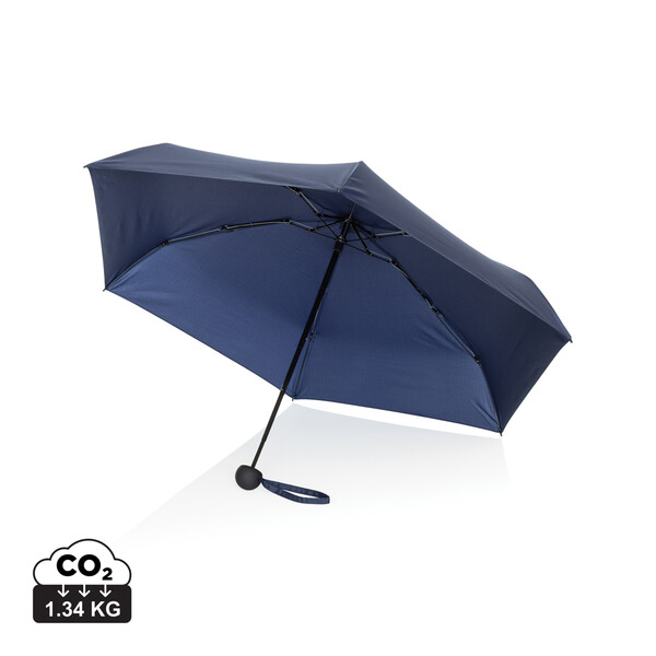 Mini-parapluie de 19,5 pouces en rPET 190T Pongee Aware™ - Bleu Marine