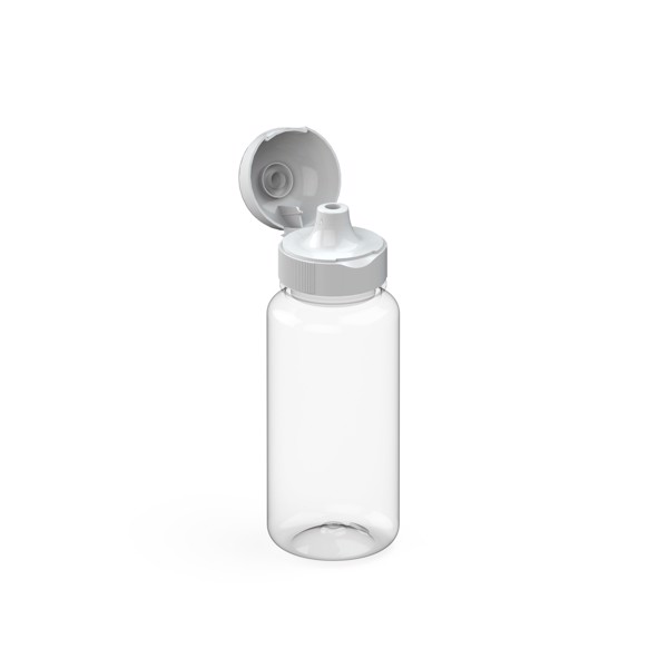 Drink Bottle "Sports" 400 Ml - Transparent / White