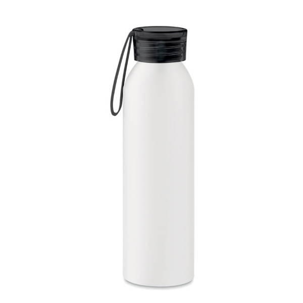 Aluminium bottle 600ml Napier - White / Black