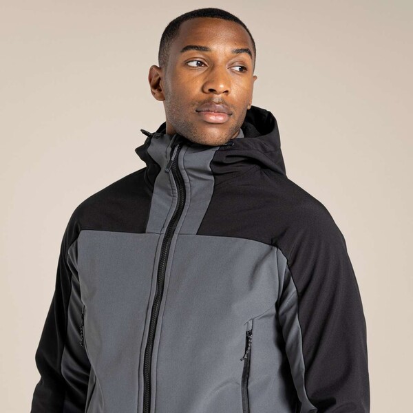 Expert Active Hooded Softshell Jacket - Black / 3XL